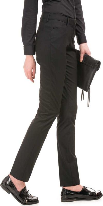 Relaxed Women Black Trousers